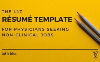 Resume template for non-clinical physicians