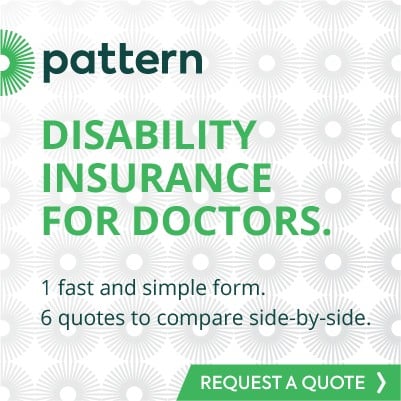 Pattern disability insurance for doctors