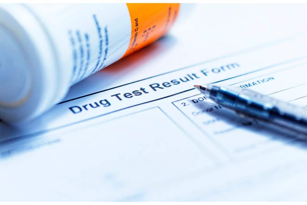 Drug test blank form