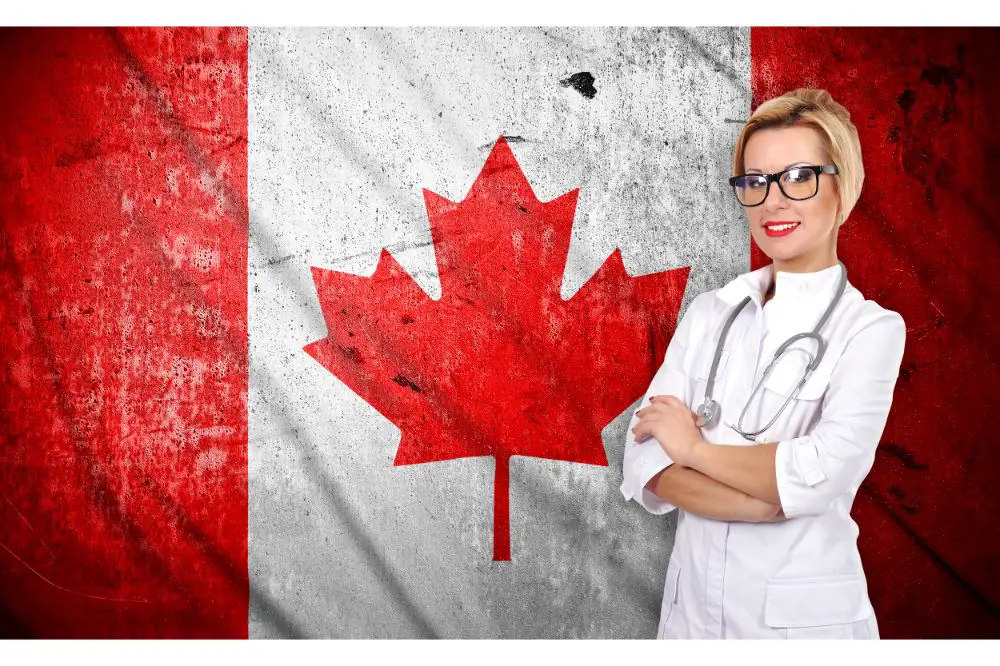 doctor and canada flag